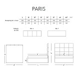 Materasso Kontinentální čalouněná postel PARIS boxspring ROZMĚR: 2x (90x200) cm - boxspring