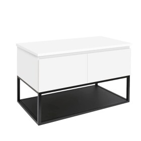Koupelnová skříňka s krycí deskou SAT B-Way 119x57x45 cm bílá lesk BWAY120WDESK BWAY120WDESK