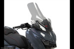 Yamaha X-Max125 18-22,X-Max300 17-22,X-Max400 18-20,Tricity300 20-25 Skútr plexi Powerbronze 640 mm - čiré