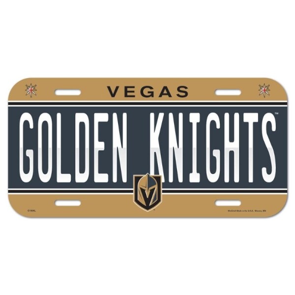 Wincraft Cedule Vegas Golden Knights NHL License Plate Banner