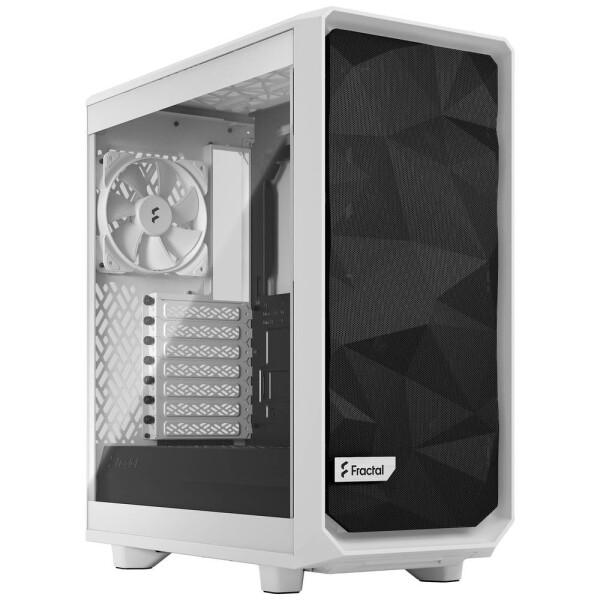 Fractal Design Meshify 2 Compact Lite bílá / ATX / 2x USB-A 3.2 / bez zdroje / průhledná bočnice / prachové filtry (FD-C-MEL2C-04)