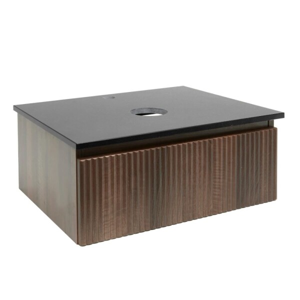 Koupelnová skříňka s žulovou deskou SAT Evolution 78x30x44,8 cm ořech mat SATEVO80NAZ SATEVO80NAZ