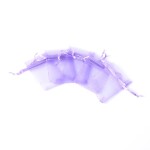 Organzový pytlíček - různá provedení - 7 x 5,5 cm - 1 ks Barva: Červená
