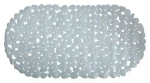 MSV GALETS protiskluzová podložka do vany šedá / PVC / 99 x 39 cm