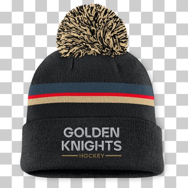 Fanatics Dámská zimní čepice Vegas Golden Knights NHL Authentic Pro W/Cap Cuffed Pom Beanie