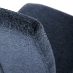 Židle jídelní, taštičkové pružiny v sedáku, modrá látka, černý kov