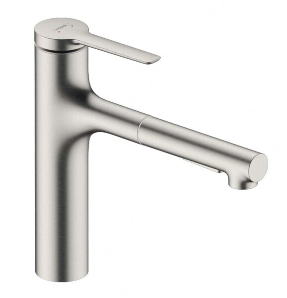 HANSGROHE - Zesis M33 Dřezová baterie s výsuvnou sprškou, vzhled nerezu 74822800