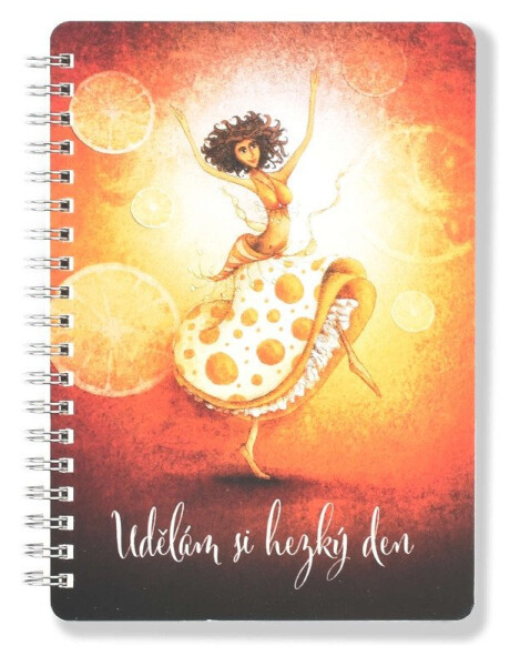 Kroužkový blok Udělám si hezký den B6, čistý, 50 listů