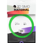 3DSimo ABS Transparent MultiPro/KIT - 15m průhledná zelená