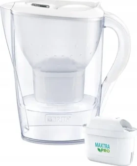 Brita Marella bílá + 1x filtr Maxtra Pro / Filtrační konvice / 2,4 l / 150 l filtrace (1052789)