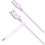 YENKEE YCU 315 PE SILIC Kabel USB-A (M) - USB-C (M) 1.5m fialová / 15W (8590669356829)