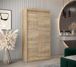 Šatní skříň Abi Y0 Barva korpusu: Dub artisan, Rozměry: 120 cm, Dveře: Černá