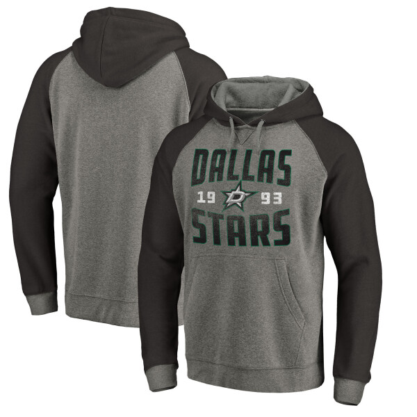 Fanatics Pánská Mikina Dallas Stars Timeless Collection Antique Stack Tri-Blend Raglan Velikost: S