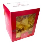 Dekorace oplatková - Růže malá 30 mm, žlutá, 35 ks