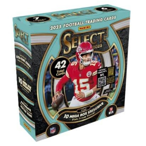 2025 Panini Select Football Mega Box - karty amerického fotbalu