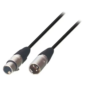 Tasker Repro kabel XLR 3pin (M) - XLR 3pin (F) černý / Audio kabel / 3 m / OFC stíněný (300786 BLACK)