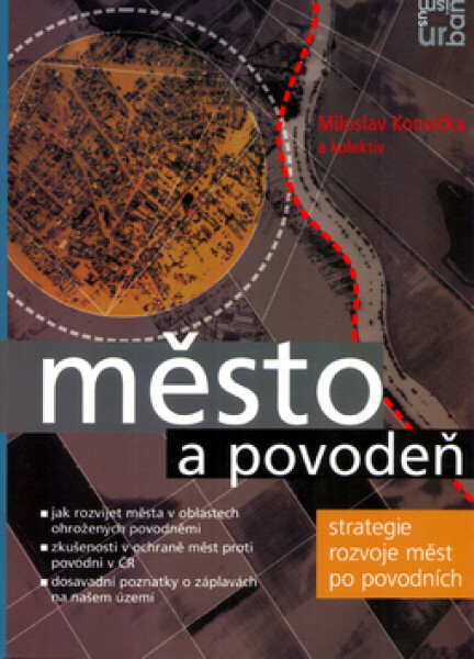 Město a povodeň (poškozená) - Miloslav Konvička