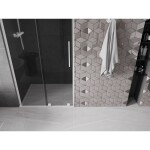 MEXEN/S - Velar L posuvné sprchové dveře 90, grafit, bílá 871-090-003-41-20