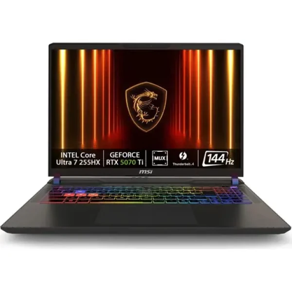 MSI Vector 16 HX AI A2XWHG-695XCZ šedá / 16" FHD+ / Intel Core Ultra 7 255HX/ 16GB / 1TB SSD / RTX 5070Ti 12GB / Bez OS (9S7-15M352-695)