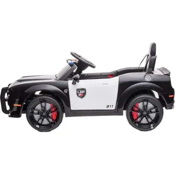 Buddy Toys Elektrické auto Dodge černo-bílá
