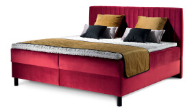 Boxspring Reto Nožičky: B - moření třešeň, Rozměr: 160 x 200 cm, varianta nožiček: noha 2