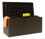 TOOMAX PORTOFINO zahradní plastový úložný box 340 L - hnědá
