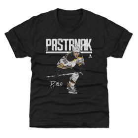 Dětské tričko Boston Bruins NHL David Pastrnak #88 Hyper WHT 500 Level Velikost: M (8 - 9 let)