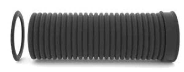 MIDAS Korugovaná trouba PE SN12 DN 465 x 6000 mm (OD465/ID400) vč. hrdla a těsnění