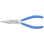 Knipex 26 26 200 T Půlkulaté kleště s břity VDE s připevňovacím okem 200mm / úzké ploché kleště /40° / délka čelistí:73m (26 26 200 T)