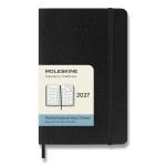 Diář MOLESKINE 2027 měsíční měkký černý S