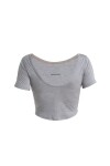 ICEBREAKER Wmns Merino 125 ZoneKnit™ Energy Wind SS Scoop Back Tee, Metro Heather (vzorek) velikost: S