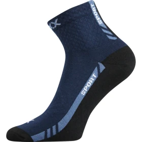 VOXX Ponožky sportovní slabé PIUS s bavlnou TMAVĚ MODRÉ (3 páry) 47-50 101780