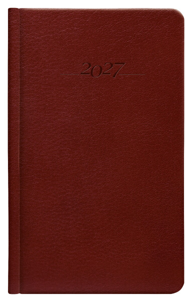 Týdenní diář 2027 Graspo kapesní Carus hnědý
