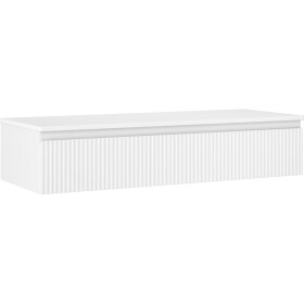 MEXEN/S - Rivel koupelnová skříňka pod umyvadlo 120 cm s deskou, 1 šuplík, reliéf , bílá mat 91A20-12023-1-BFC01