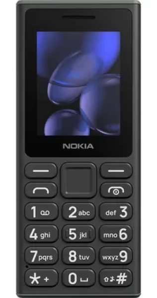 Nokia 105 2G Dual Sim 2025 černá / 2" QQVGA / IP54 / USB-C / FM rádio / 1000 mAh (HC1000058)