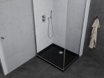 MEXEN/S - Pretoria sprchový kout 90x80, transparent, chrom + sprchová vanička včetně sifonu 852-090-080-01-00-4070