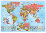 Ilustrovaná mapa států světa s lištami