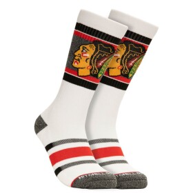 Mitchell Ness Pánské ponožky Chicago Blackhawks Nhl Cross Bar Crew Socks Velikost: