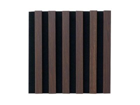 Akustický panel – Černá / dub tmavý 270 × 30 cm