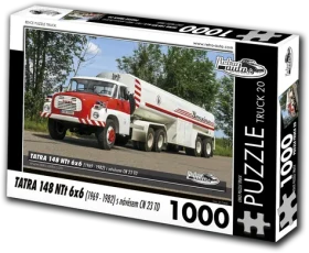 RETRO-AUTA Puzzle TRUCK č.20 Tatra 148 NTt 6x6 s návěsem CO 23 TO (1969-1982)