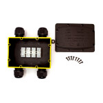 Kabelová spojka DRÁTEK - IP68 120x85, 4 vývody 10-14mm, 4pin