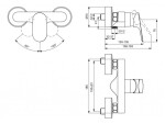 IDEAL STANDARD - Ceralife O Sprchová baterie, chrom BE028AA