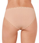 Dámské kalhotky 24/7 Cotton Lace Tai C3P - BROWN - sv. hnědé 6239 - SLOGGI BROWN 38
