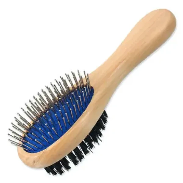 Dog Fantasy Kartáč hroty/nylon oboustranný dřevo S 17cm (454-510011)