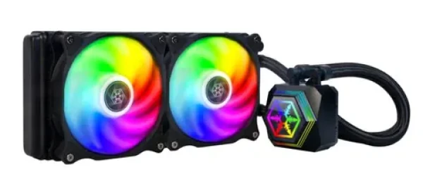 SilverStone Permafrost PF240-ARGB V2 černá / 2x 120mm / 35.6 dB @ 2200 RPM / Intel AMD (SST-PF240-ARGB-V2)