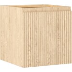 MEXEN/S - Rivel koupelnová skříňka pod umyvadlo 45, 1 dvířka, reliéf, dub 91A21-04547-1-BF81