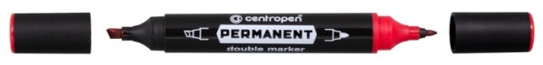 Permanentní fix Double Marker Centropen 1666 - červený