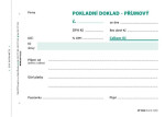 Příjmový doklad jedn., s DPH, A6, 100 l., NCR