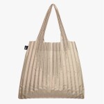 Nákupní taška přes rameno LOQI PLEATED Mocha