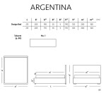 Materasso Manželská postel čalouněná ARGENTINA - bočnice ROZMĚR: 120 x 200 cm